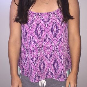 Pink and purple light tank